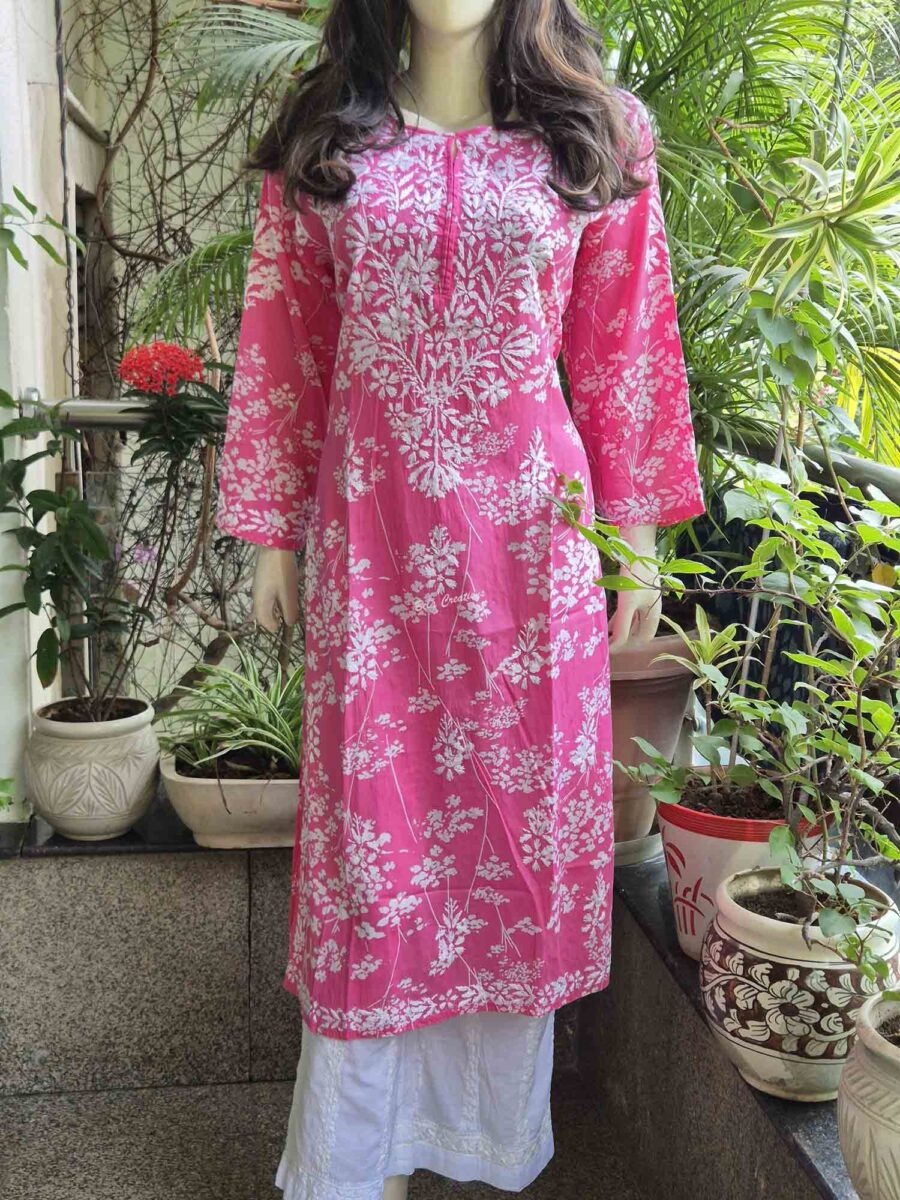 Printed Cotton Long Kurta