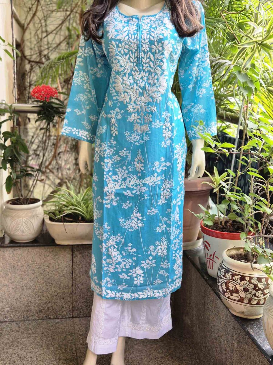 Printed Cotton Long Kurta